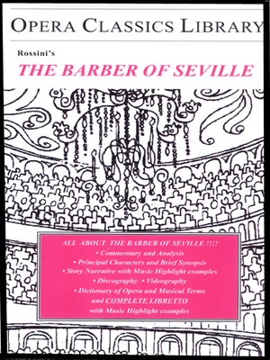 cover image of The Barber of Seville / Opera Classics Library Series
